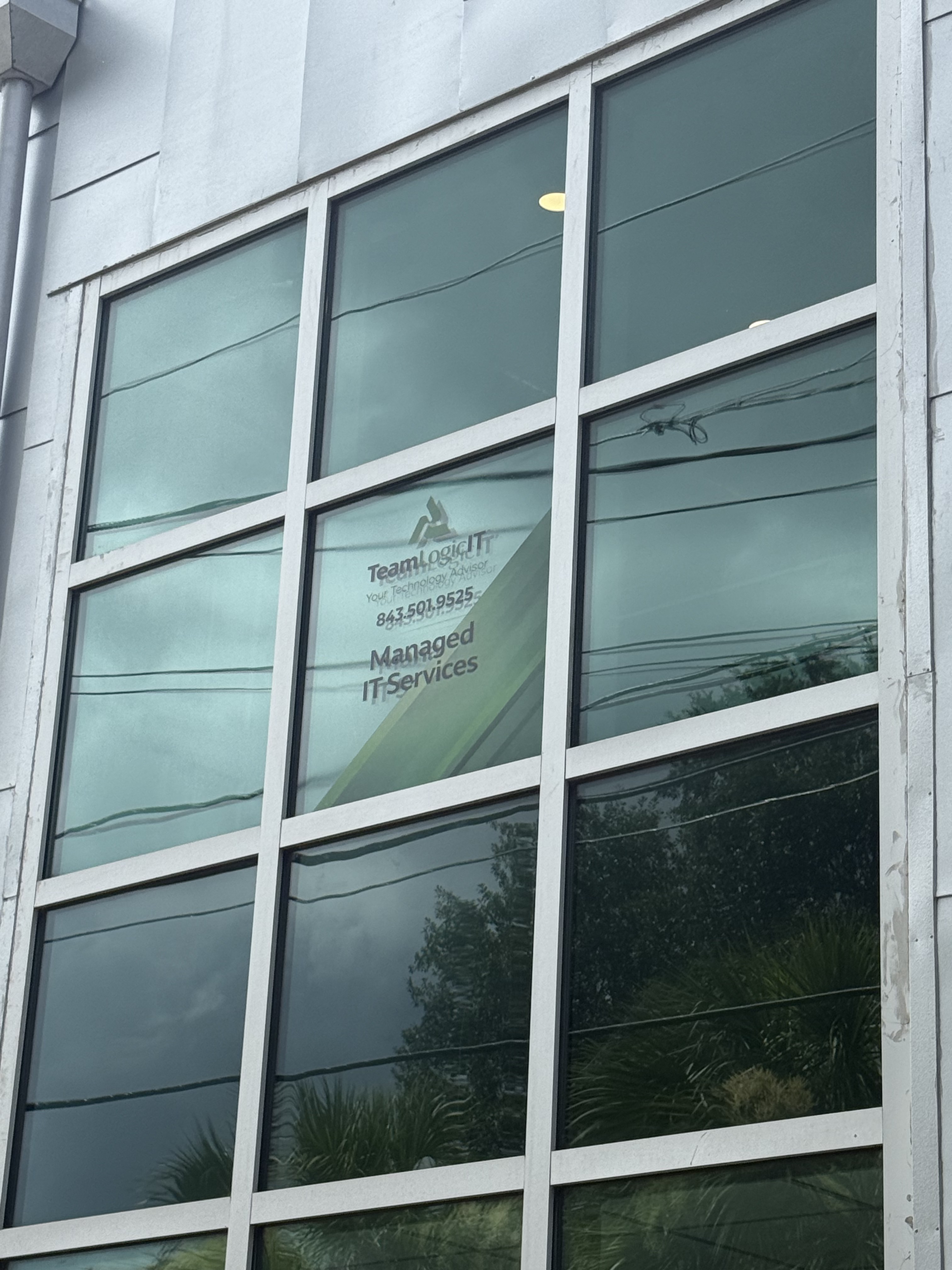 TeamLogic IT North Charleston exterior window signage